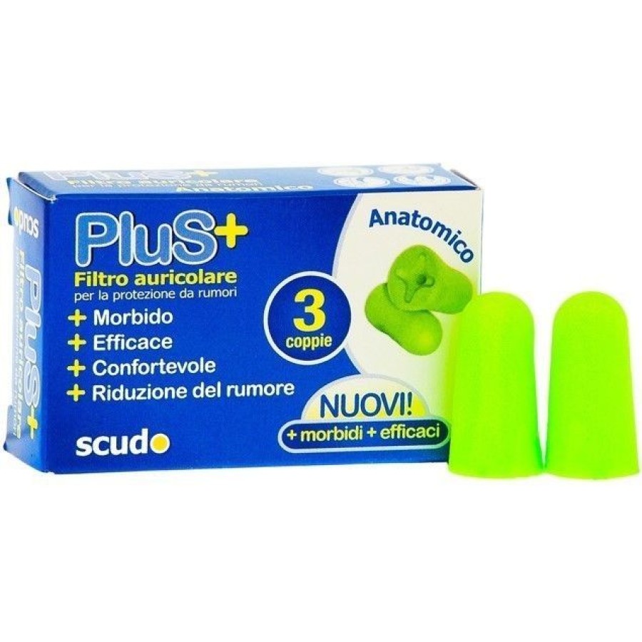 TAPPO AURICOLARE EARPLUG SCUDO PLUS 3 COPPIE ARTICOLO 7EN002 6 PEZZI