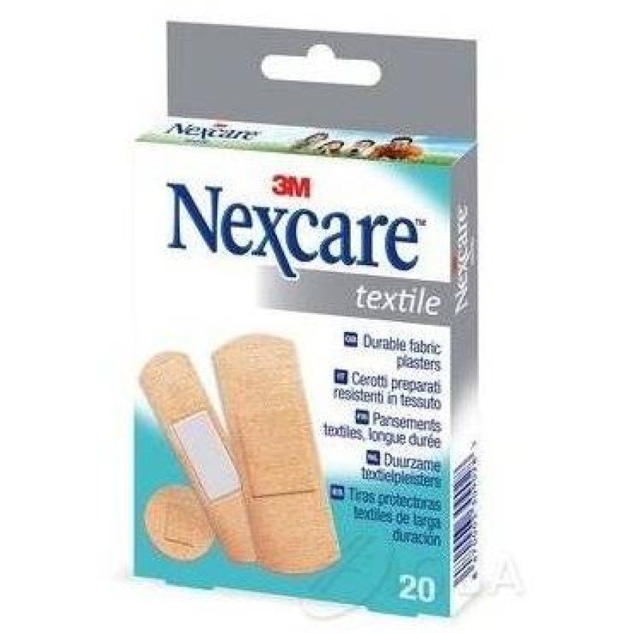 NEXCARE CEROTTO TEXTILE STOFFA 20 PEZZI ASSORTITI