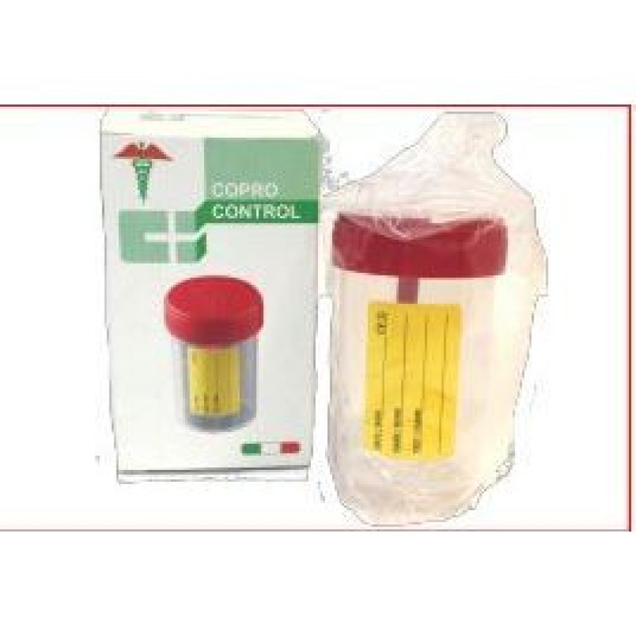 CONTENITORE FECI COPRO CONTROL CON PALETTA TAPPO A VITE BLU 60 ML