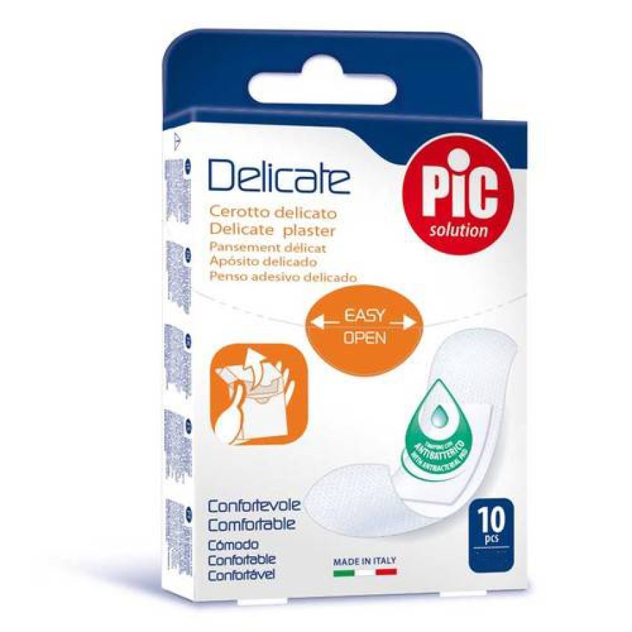 CEROTTO PIC DELICATE SUPER ANTIBATTERICO 40X86 MM 10 PEZZI