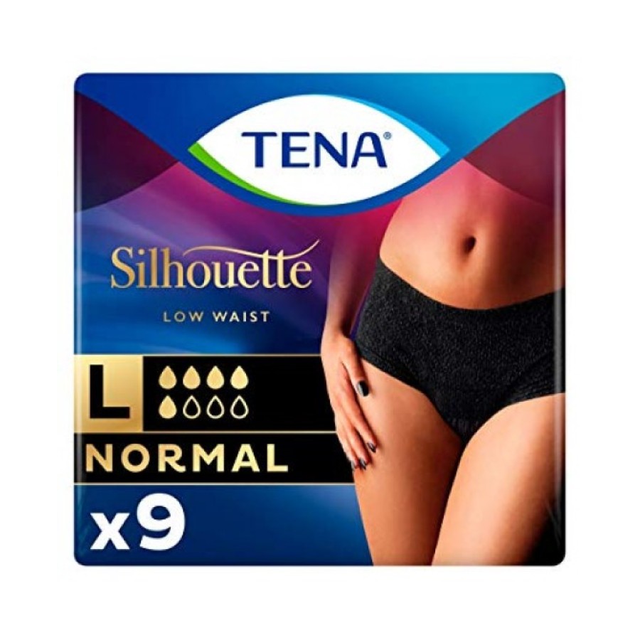 TENA SILHOUETTE NOIR L 9 PEZZI