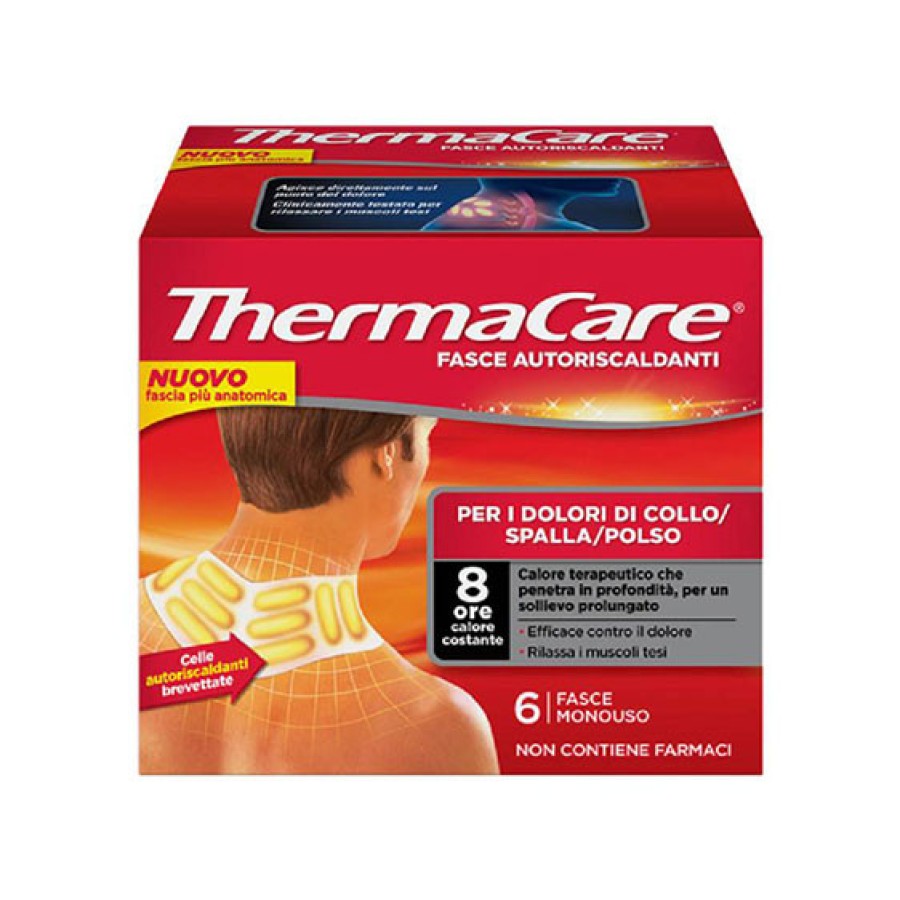 FASCIA AUTORISCALDANTE A CALORE TERAPEUTICO THERMACARE EDIZIONE COLLO 6 PEZZI