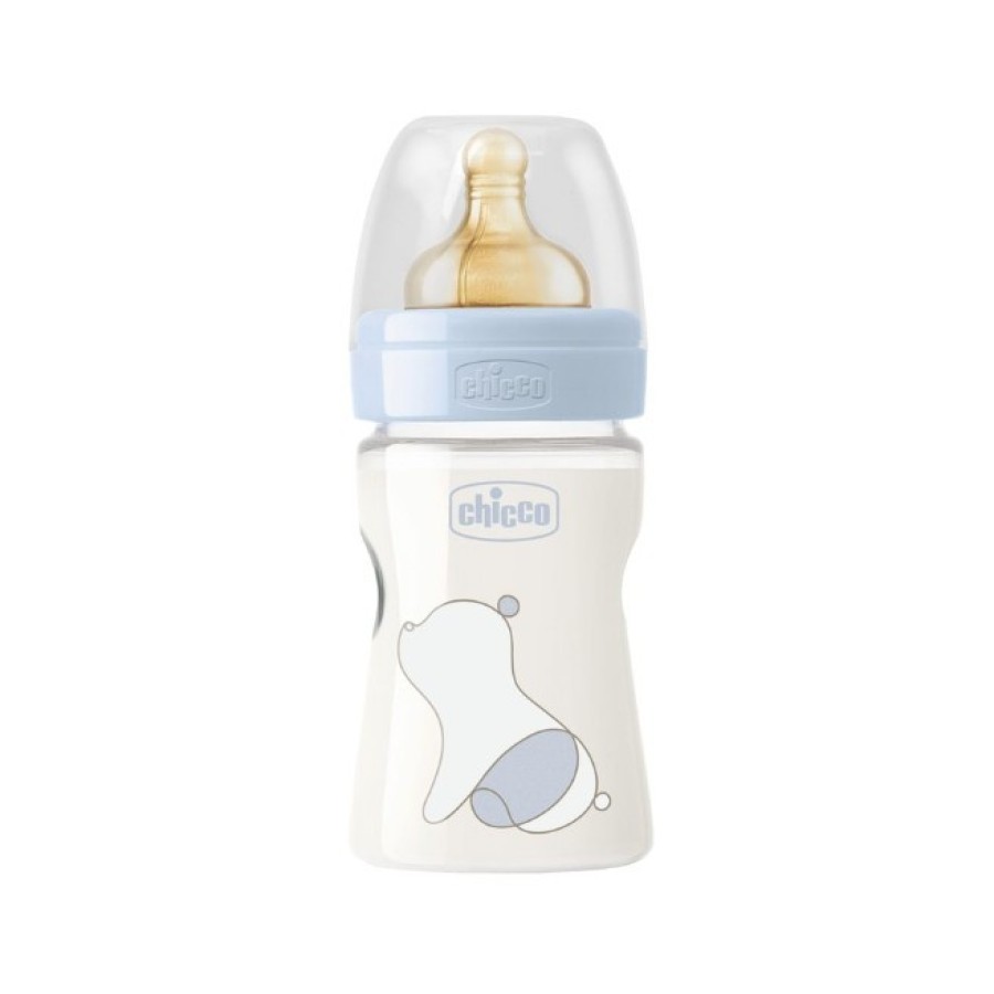 CHICCO BIBERON ORIGINAL 150ML TOUCH 1 FORO BOY CON TETTARELLA IN CAUCCIU'