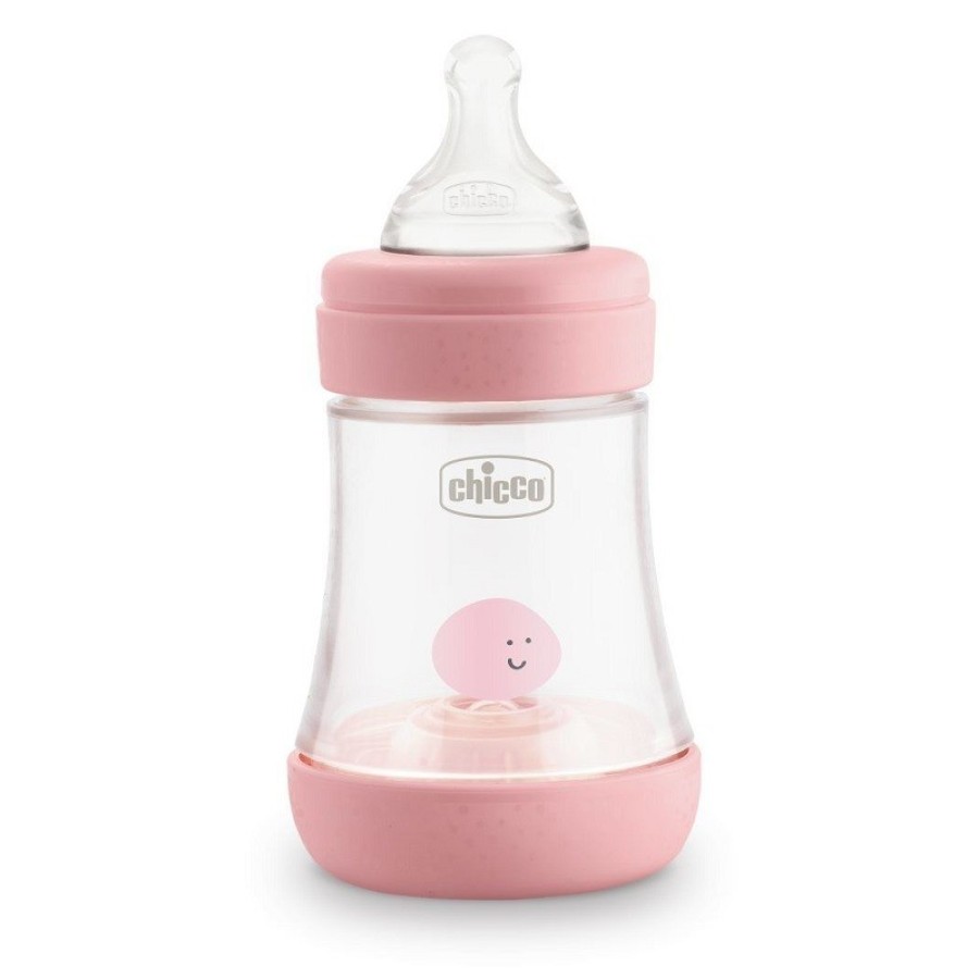 CHICCO BIBERON PERFECT 5 GIRL 150 ML IN SILICONE 1 FORO