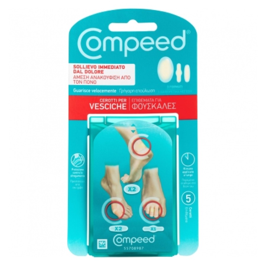 COMPEED CEROTTI PER VESCICHE MISTO 5 PEZZI