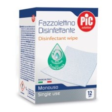 PIC SOLUTION FAZZOLETTINI DISINFETTANTI 12 PEZZI