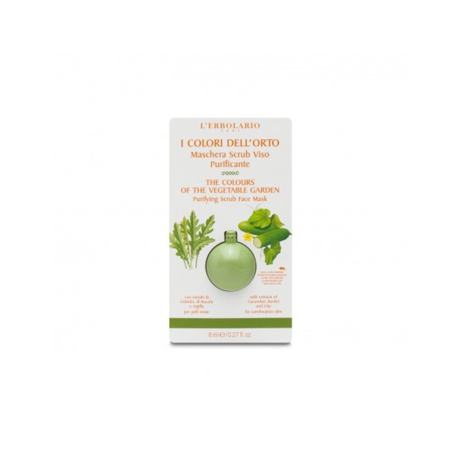 I COLORI DELL'ORTO VERDE MASCHERA SCRUB VISO PURIFICANTE 8 ML