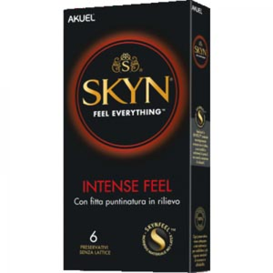 PROFILATTICO ANSELL AKUEL SKYN INTENSE FEEL EXCITATION 6 PEZZI