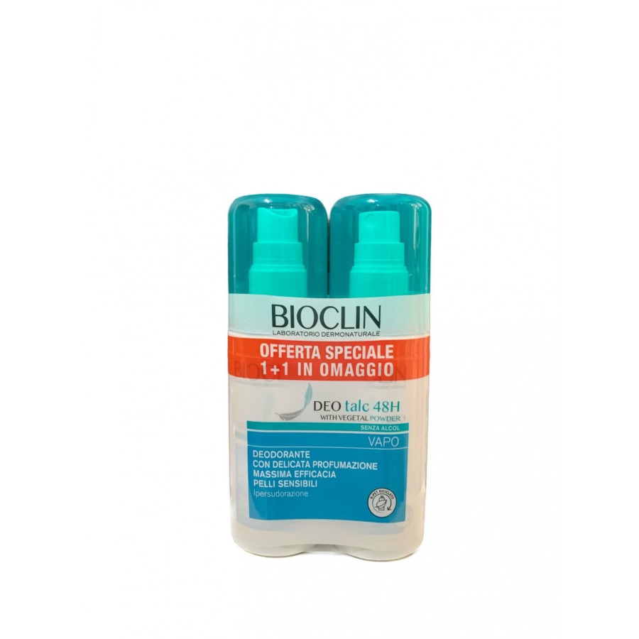 BIOCLIN DEODORANTE TALCO 48H VAPO BIPACK 2 PEZZI DA 100 ML