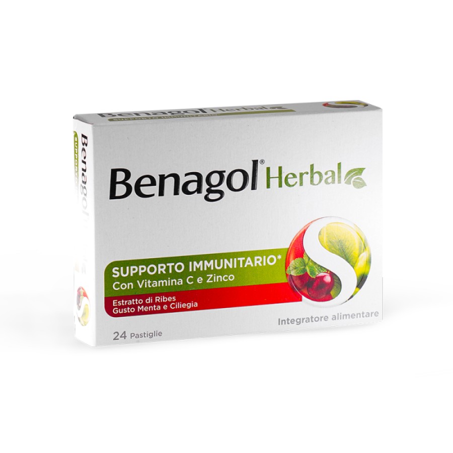 BENAGOL HERBAL MENTA E CILIEGIA 24 PASTIGLIE