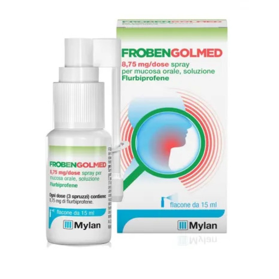 FrobenGolmed Spray Mucosa Orale per Mal di Gola 15 ml