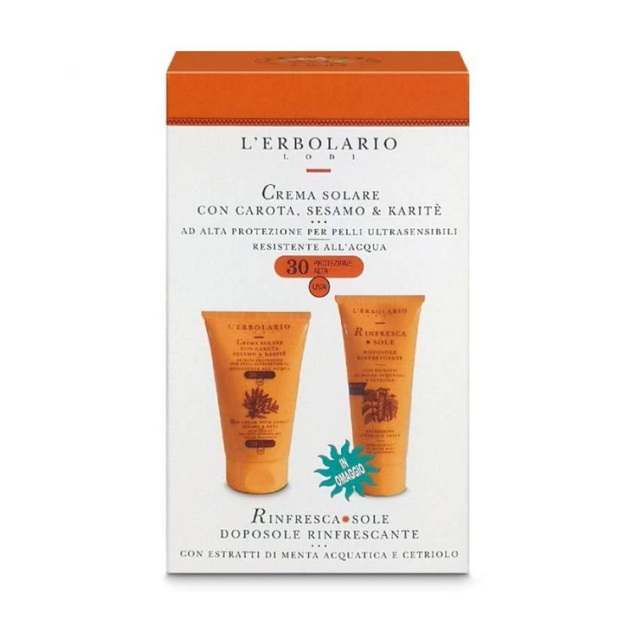 KIT SOLARE CREMA SOLARE SPF30 125 ML + OMAGGIO RINFRESCASOLE DOPOSOLE 100 ML