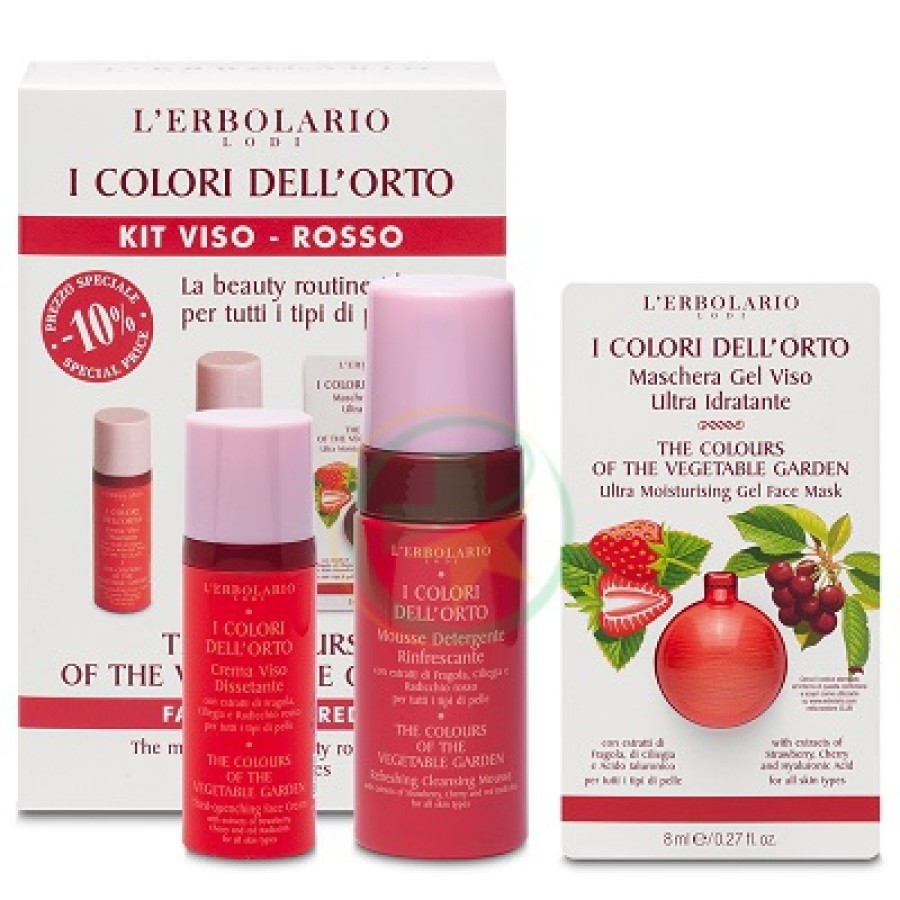 I COLORI DELL'ORTO KIT VISO ROSSO PREZZO SPECIALE 10% EDIZIONE LIMITATA