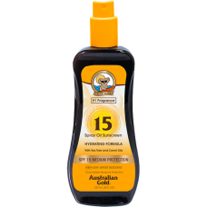 AUSTRALIAN GOLD PROTEZIONE SOLARE SPF 15 OIL SPRAY CON CAROTA 237 ML