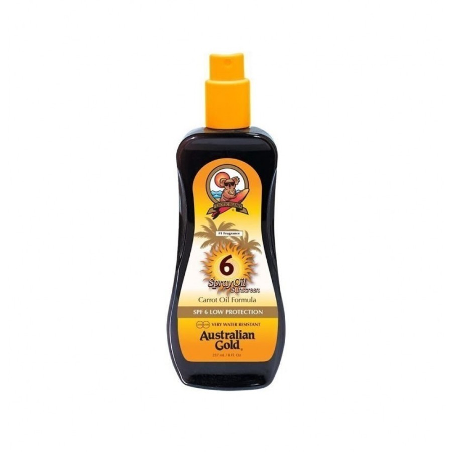 AUSTRALIAN GOLD PROTEZIONE SOLARE SPF 6 SPRAY OIL CON CAROTA 237 ML