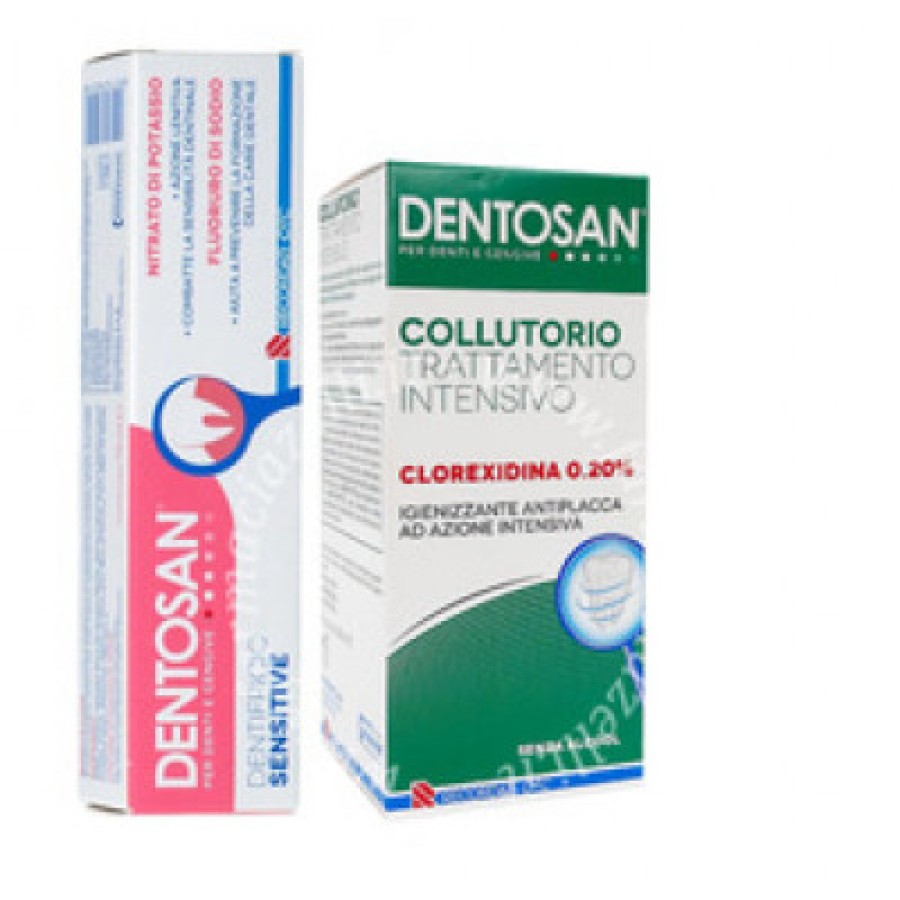 DENTOSAN COLLUT 0,2% 200 ML + DENTIFRICIO SENSITIVE 75 ML