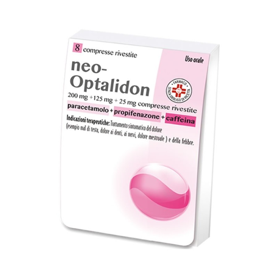 NEO OPTALIDON 8 COMPRESSE RIVESTITE