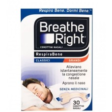 CEROTTI NASALI BREATH RIGHT CLASSICI GRANDI 30 PEZZI