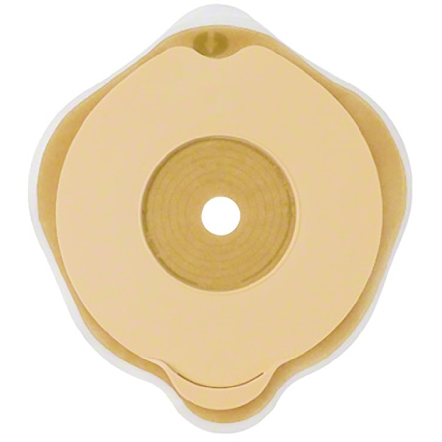 PLACCA PIANA FLEXIMA KEY 80 MM CON PROTETTORE CUTANEO IDROCOLLOIDALE E FLANGIA 5 PEZZI