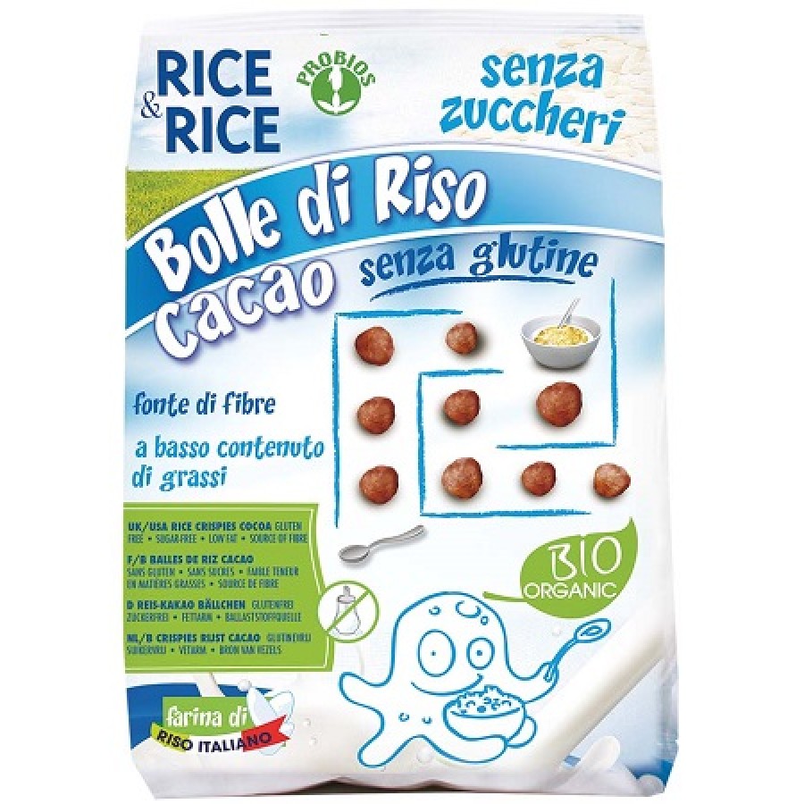 RICE&RICE BOLLE DI RISO AL CACAO 150 G SENZA LIEVITO