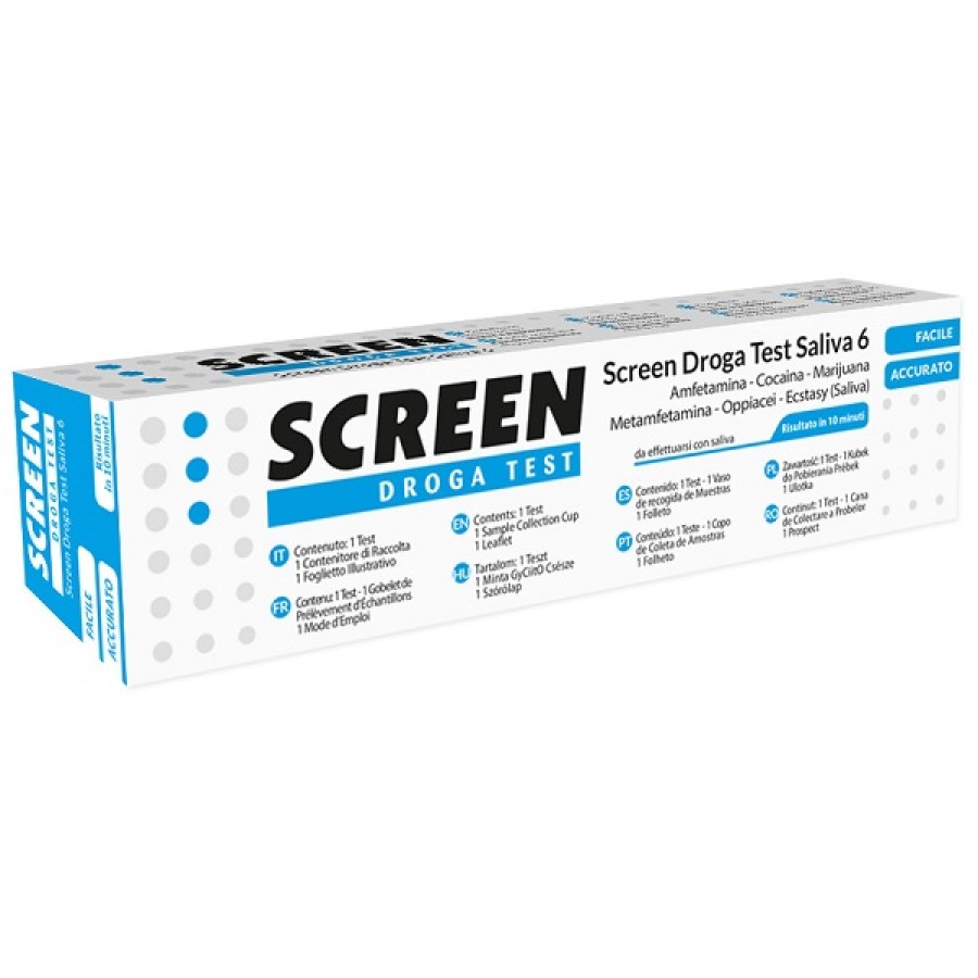 SCREEN DROGA TEST SALIVA 6 DROGHE