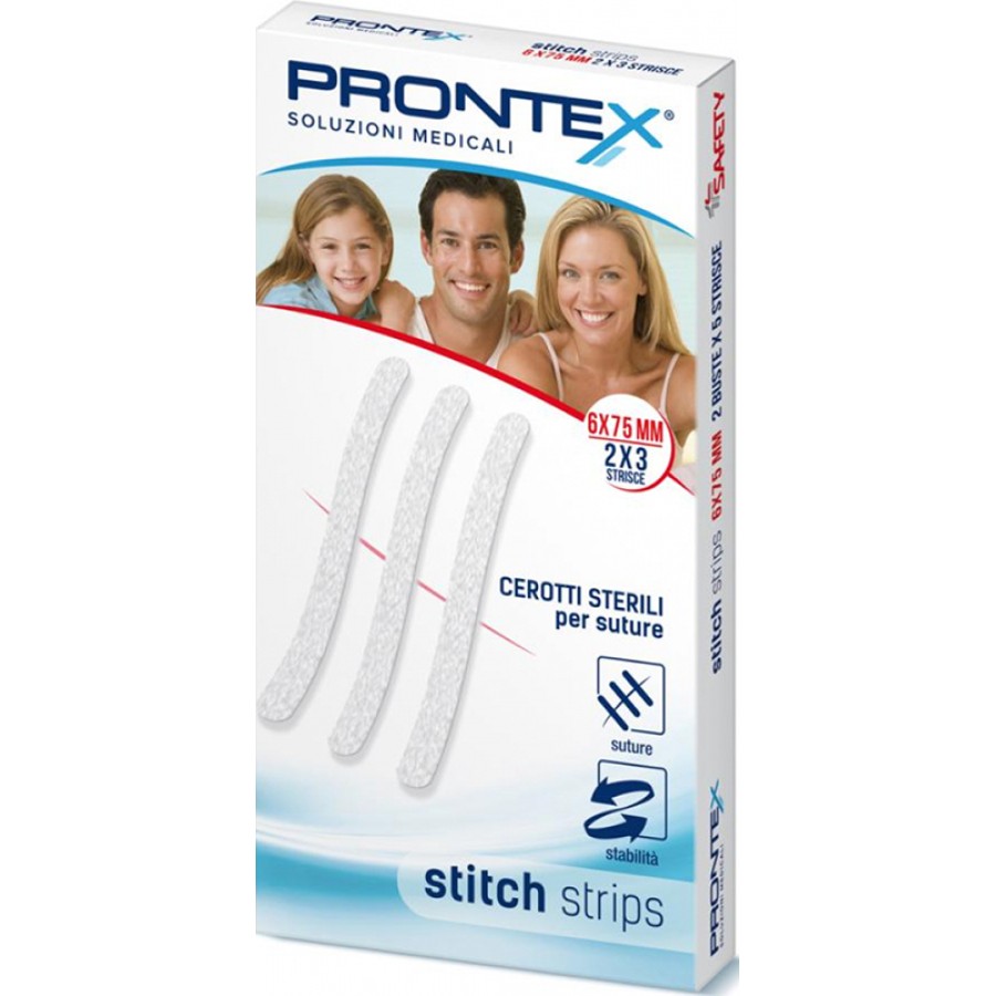 PRONTEX STITCH STRIPS 6X75 10 PEZZI