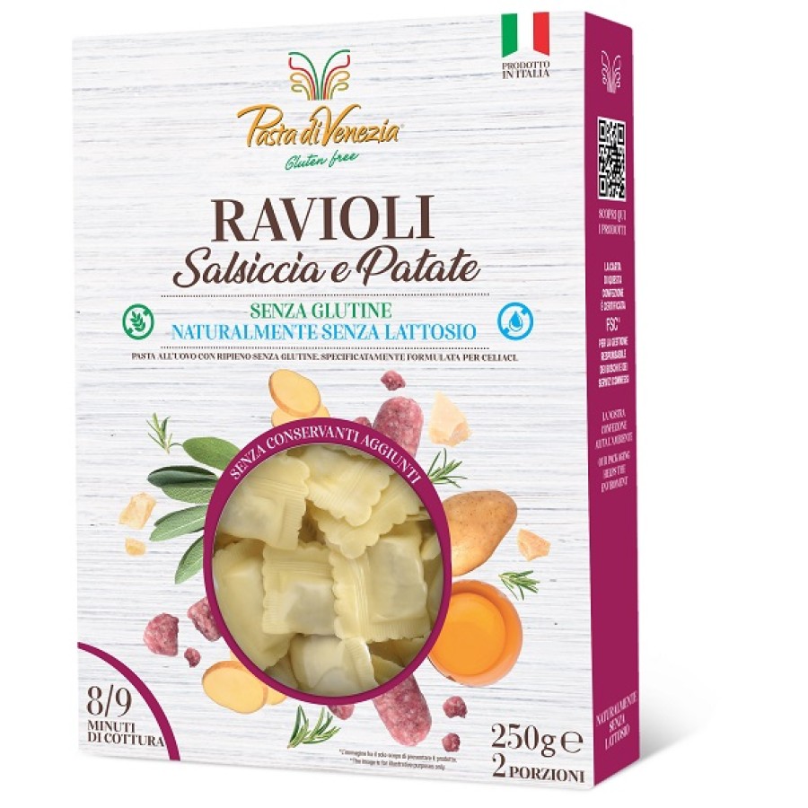 PASTA VENEZIA RAVIOLI SALSICCIA PATATE SENZA GLUTINE STAB 250 G