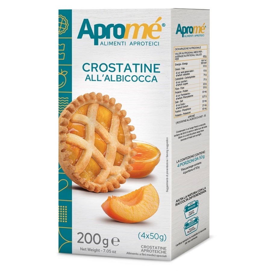 APROME' CROSTATINE ALBICOCCA 4 PEZZI DA 50 G