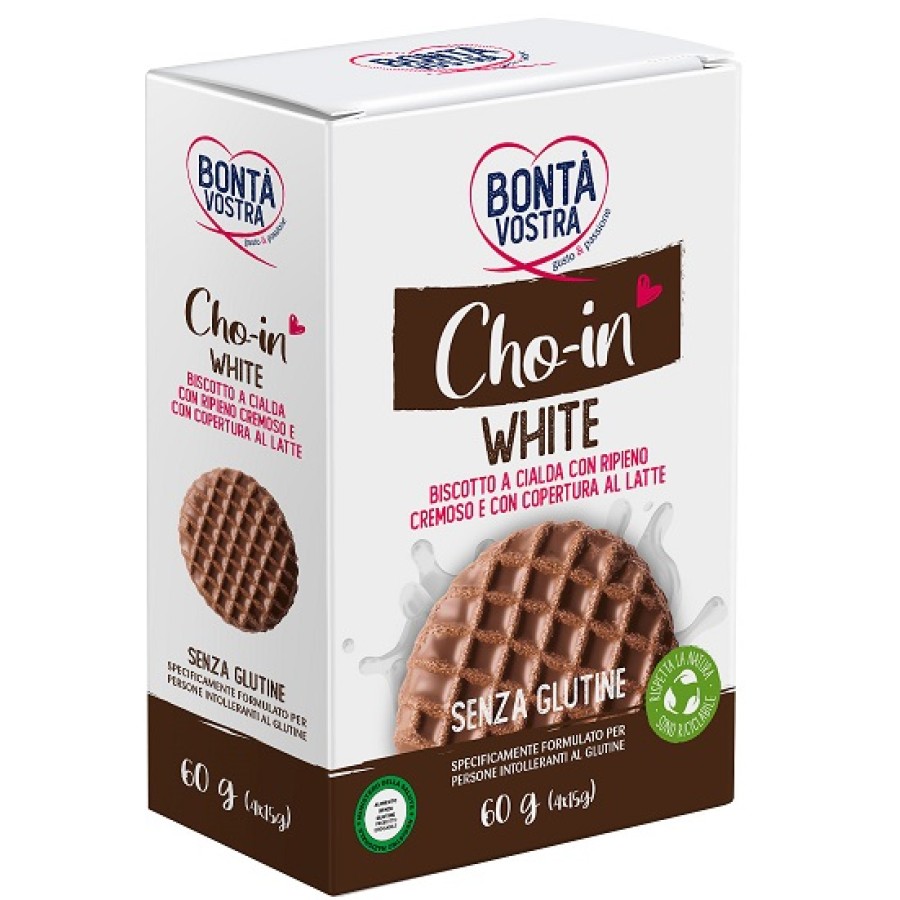 BONTA' VOSTRA CHO-IN WHITE BISCOTTO A CIALDA 4 PEZZI DA 15 G