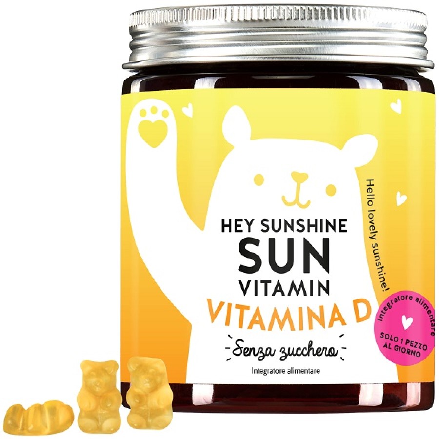 HEY SUNSHINE SUN VITAMINS MIT D3 SUGARFREE 45 CARAMELLE GOMMOSE