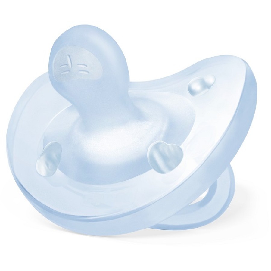 CHICCO GOMMOTTO SILICONE AZZURRO 2-6 MESI 1 PEZZO