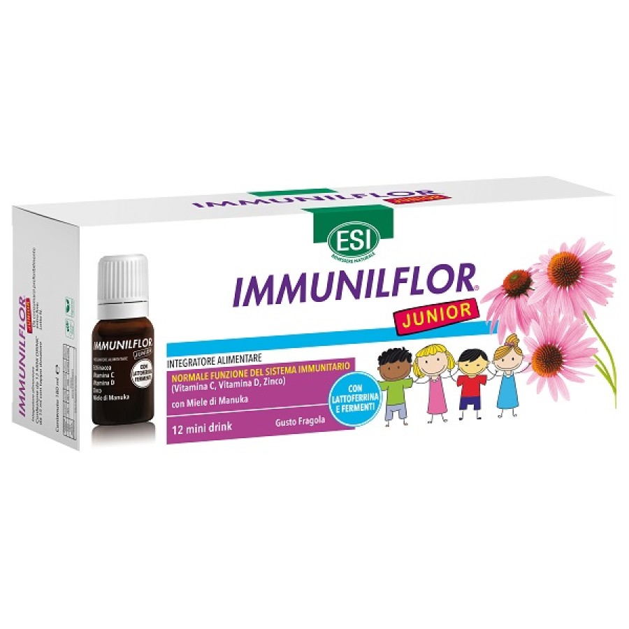 ESI IMMUNILFLOR JUNIOR 12 FLACONCINI MINI DRINK