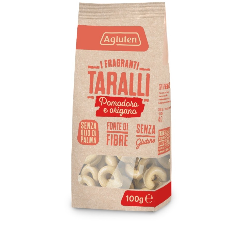 AGLUTEN TARALLI POMODORO E ORIGANO 100 G