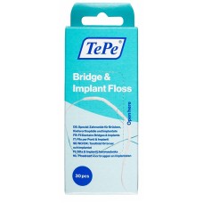 TEPE FILO PONTI & IMPIANTI TEPE BRIDGE & IMPLANT FLOSS 30 PEZZI