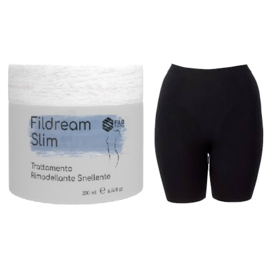 FILDREAM SLIM TRATTAMENTO RIMODELLANTE SNELLENTE KIT S/M 1 CREMA 200 ML + 1 PANTALONCINO S/M