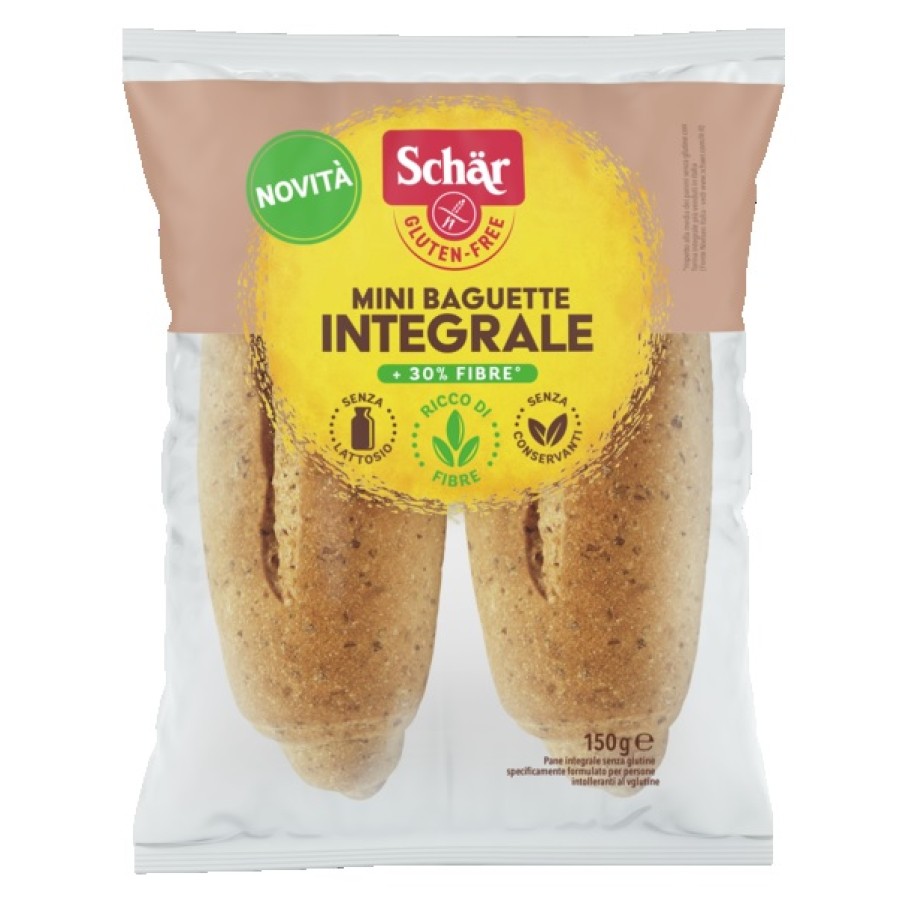 SCHAR MINI BAGUETTE INTEGRALE 4 PEZZI X 37,5 G