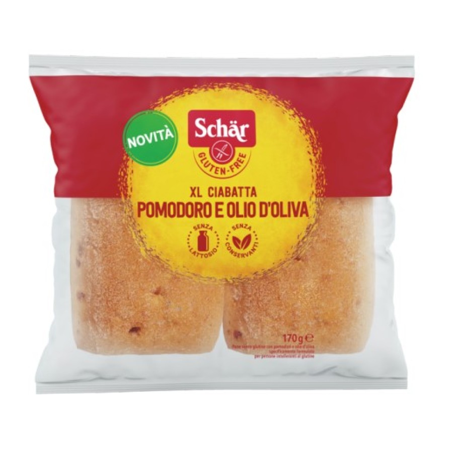 SCHAR XL CIABATTA POMODORI E OLIO D'OLIVA 2 PEZZI X 85 G