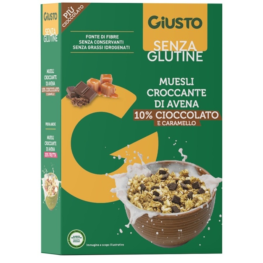 GIUSTO SENZA GLUTINE MUESLI AVENA CIOCCOLATO 275 G