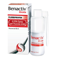 BENACTIV GOLA SPRAY 15 ML 0,25 %