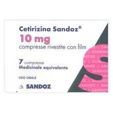 CETIRIZINA SAND*7CPR RIV 10MG