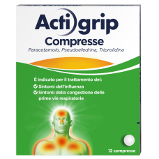 ACTIGRIP 12 COMPRESSE 2,5 + 60 + 500 MG