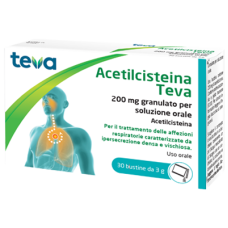 ACETILCISTEINA TEVA*30BS 200MG