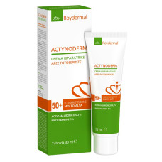 ACTYNODERM CREMA RIPARATRICE AREE FOTOESPOSTE FOTOPRETEZIONE 50+ MOLTO ALTA 30 ML