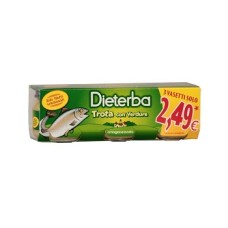 DIETERBA OMOGENEIZZATO TROTA 3 PEZZI 80 G