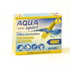 FILTRO AURICOLARE PER ADULTO EARPLUG SCUDO AQUASPORT 2 PEZZI