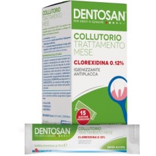 DENTOSAN COLLUTORIO MONODOSE TRATTAMENTO MENSILE 0,12% 15 BUSTINE DA 10 ML