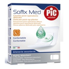 CEROTTO PIC SOFFIX MED IN TNT CON TAMPONE CENTRALE ASSORBENTE STERILE MONOUSO 30X10 CM STERILI ANTIBATTERICO 3 PEZZI