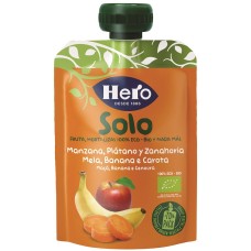 HERO SOLO FRUTTA FRULLATA 100% BIO MELA BANANA CAROTA 100 G