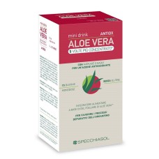 ALOE VERA ANTIOX MINI DRINK 5 VOLTE PIU' CONCENTRATO 15 BUSTINE DA 10 ML