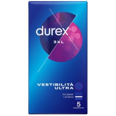 PRESERVATIVO DUREX 3XL VESTIBILITA' ULTRA 5 PEZZI